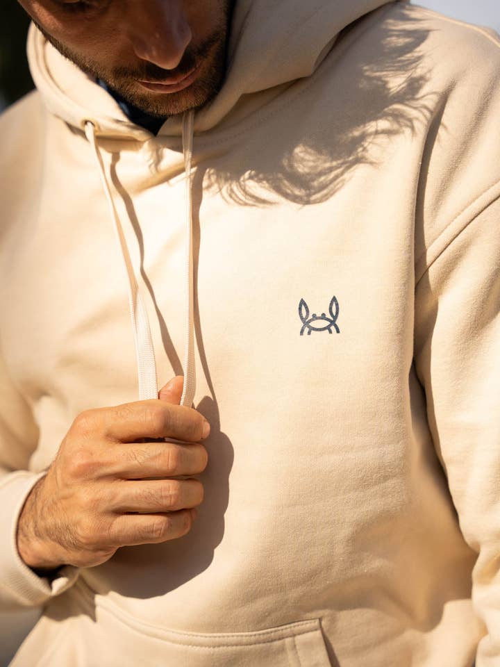 Custi Mikelo – wholesale Hoodie – Men's – Beige Rombo Sweatshirt | Thailand