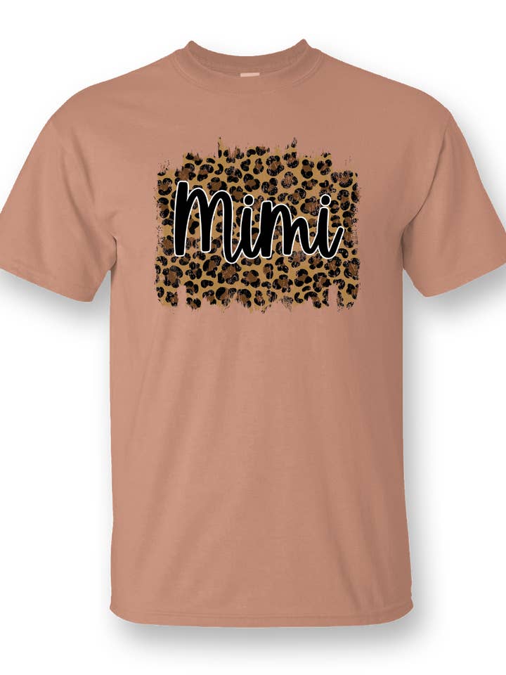 T-shirt Bella in tela con stampa frontale «Brush Mimi» per la vendita all'ingrosso da parte di Sassy Frass Tees