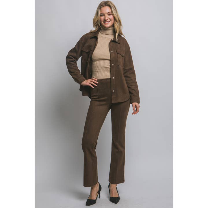 HiteJeans - Wholesale Pants - Women's - High Waisted Faux Suede Flare Pants8