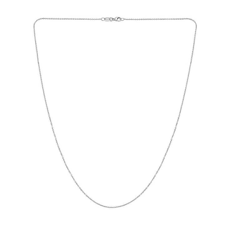 Platina 1,2 mm oval kabelkedja halsband för wholesale av PureYou Jewelry