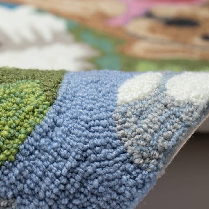 Frontporch Pickled Pups Indoor/Outdoor Rug Multi for wholesale on Faire1