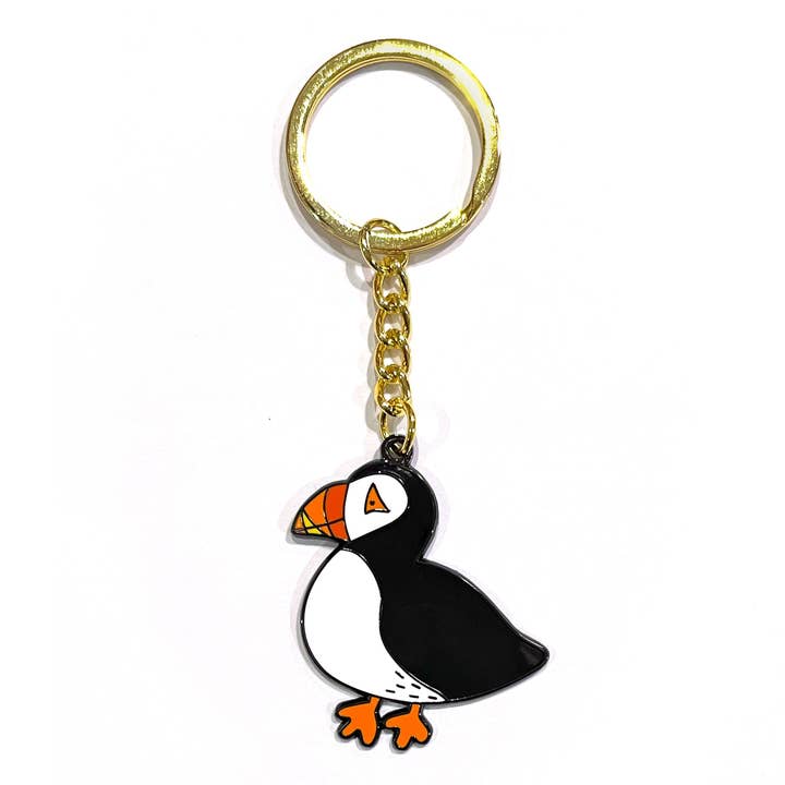 Puffin Keyring for wholesale by Neon Magpie