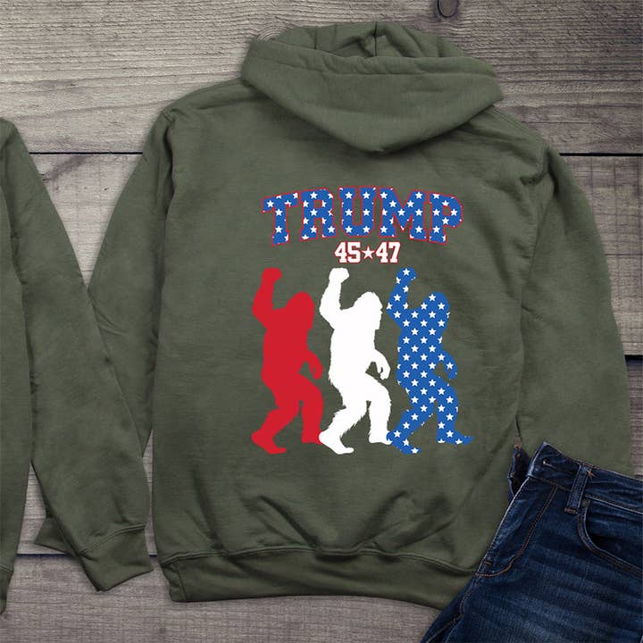 Trump 2024 Sasquatch With Crest Hoodie for wholesale by Artopia