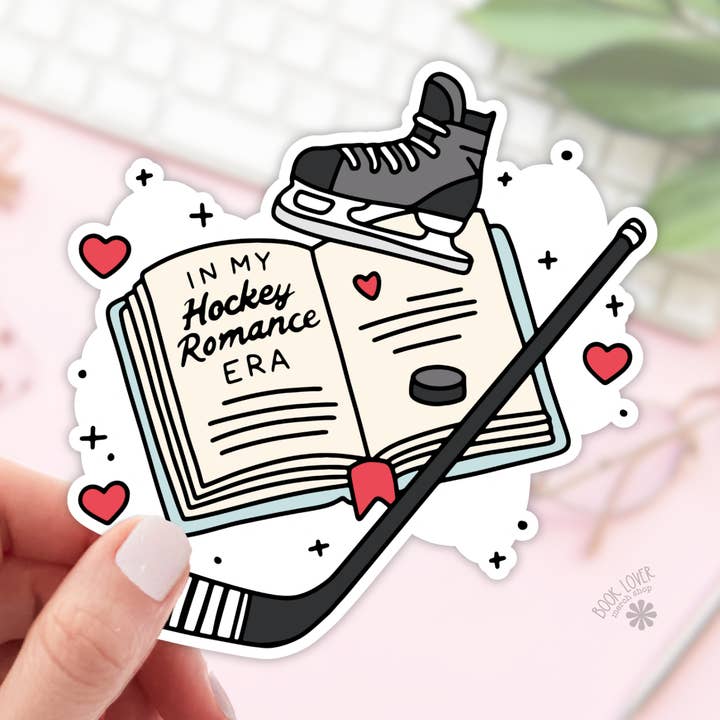 In My Hockey Romance Era Sticker//Bookish Sticker für den Großhandel von Book Lover Merch Shop