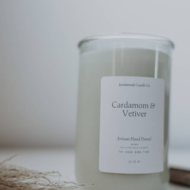 Ironwood Candle Co. - Wholesale Jar/Filled Candle - CARDAMOM & VETIVER SOY CANDLES13