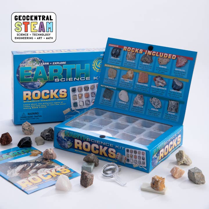 GeoCentral - Wholesale DIY Craft Kit - Kids - Earth Science Kit: Rocks | Learn About Rocks!