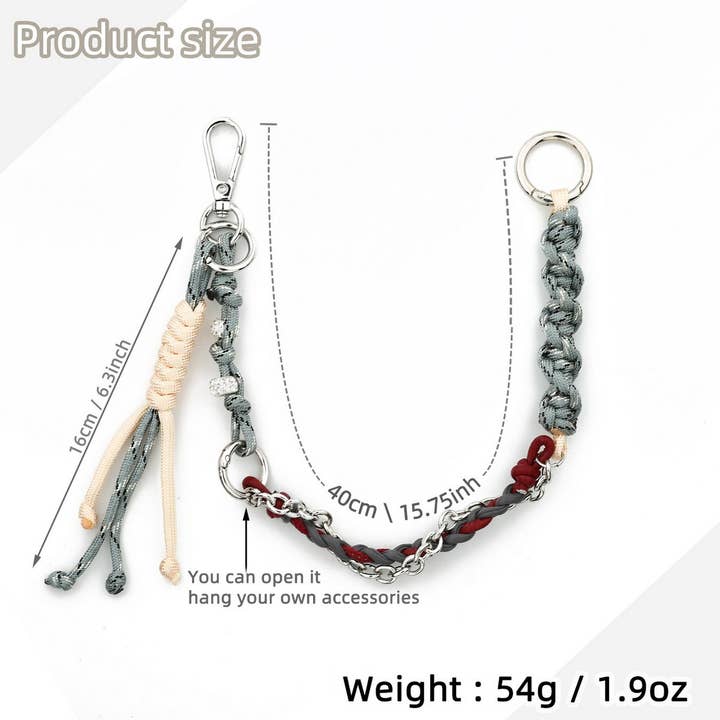 ACCITY - Wholesale Keychain - Women's - Leather Woven Keychain Handcrafted Bag Charm_CUAB00439