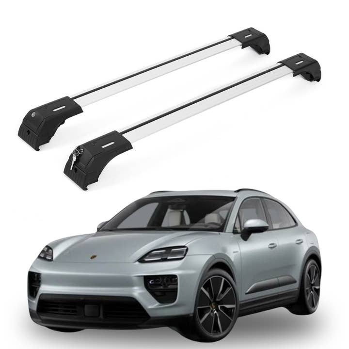 Erkul Roof Rack Crossbars for Porsche Macan 2024-2026 w/ Flush Rails - Silver for wholesale by Erkul Auto USA