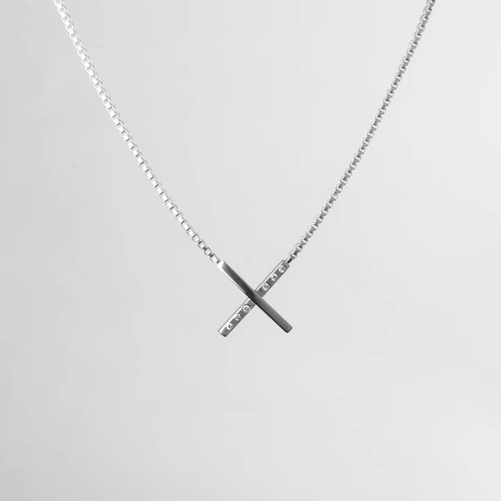 DIAMOND X NECKLACE for wholesale by HALEY LEBEUF JEWELRY