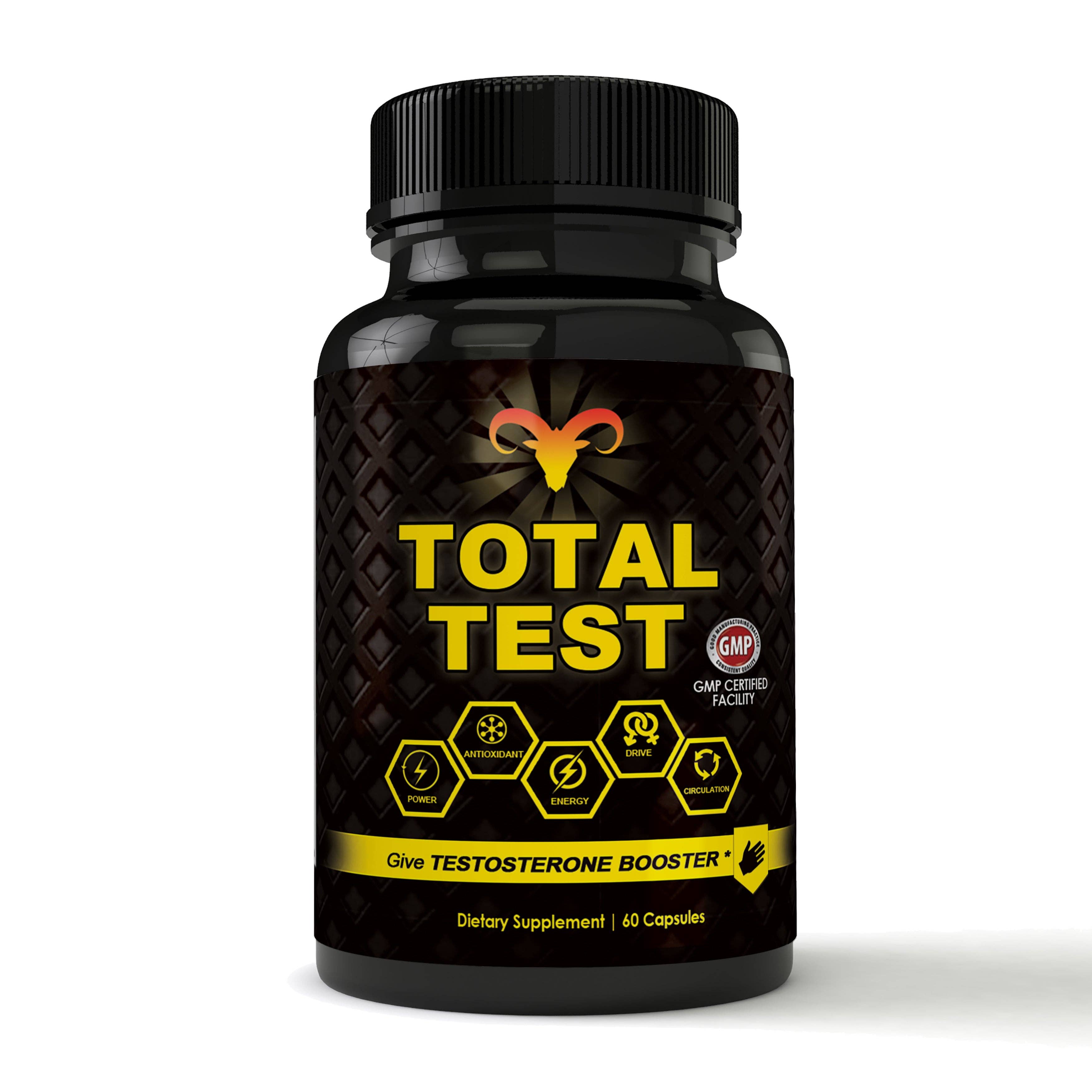Totally Products – Suplemento/vitamina oral por atacado – Total Test Booster de Testosterona (60 cápsulas)0