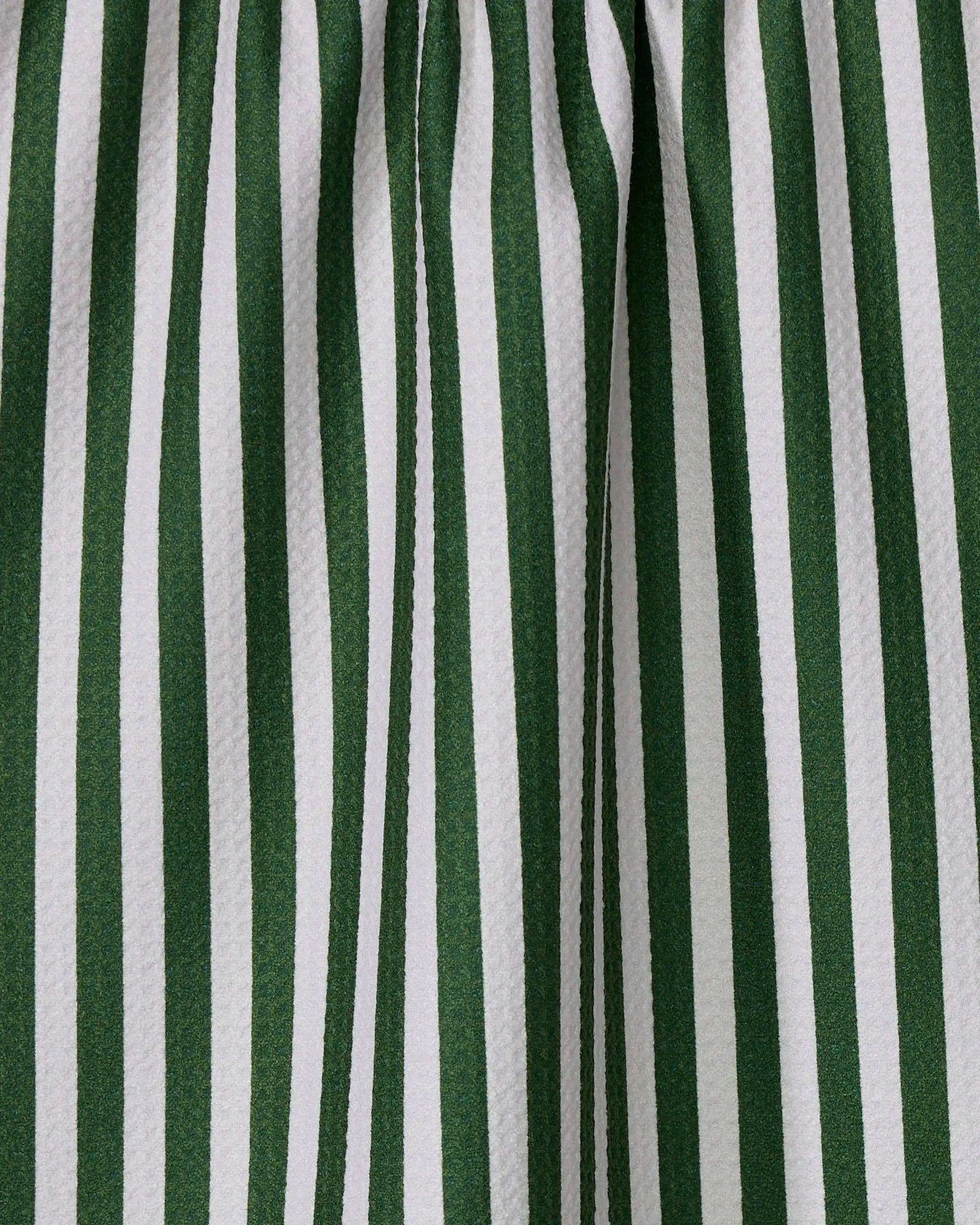 Geometry - Vendita all'ingrosso Strofinacci - Asciugamano da cucina verde a nastro1