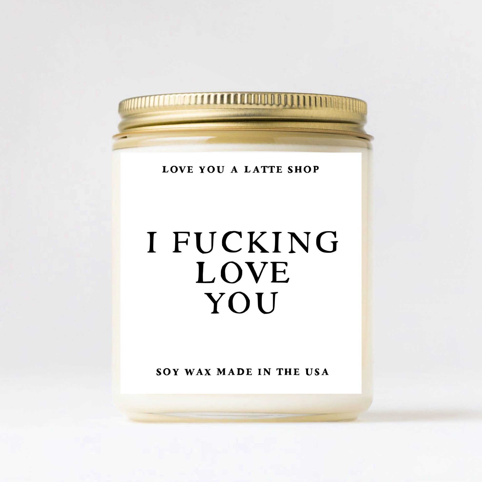 Love You a Latte Shop – wholesale Burkljus – Jag Fucking Love You Krukljus 2 STORLEKAR0