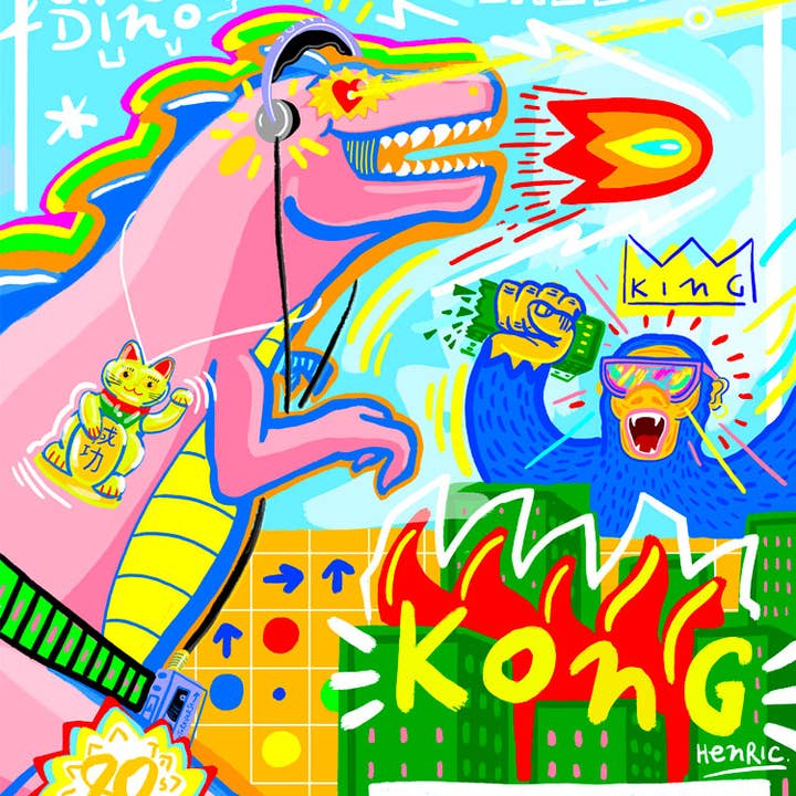 Fine Art Print - "80's Kids" - Jean-Philippe Henric for wholesale by Atelier Contemporain