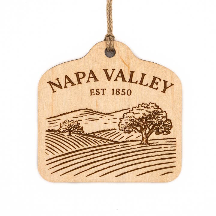 Napa Valley Oak Trees Ornament for wholesale by Steamer Lane Design