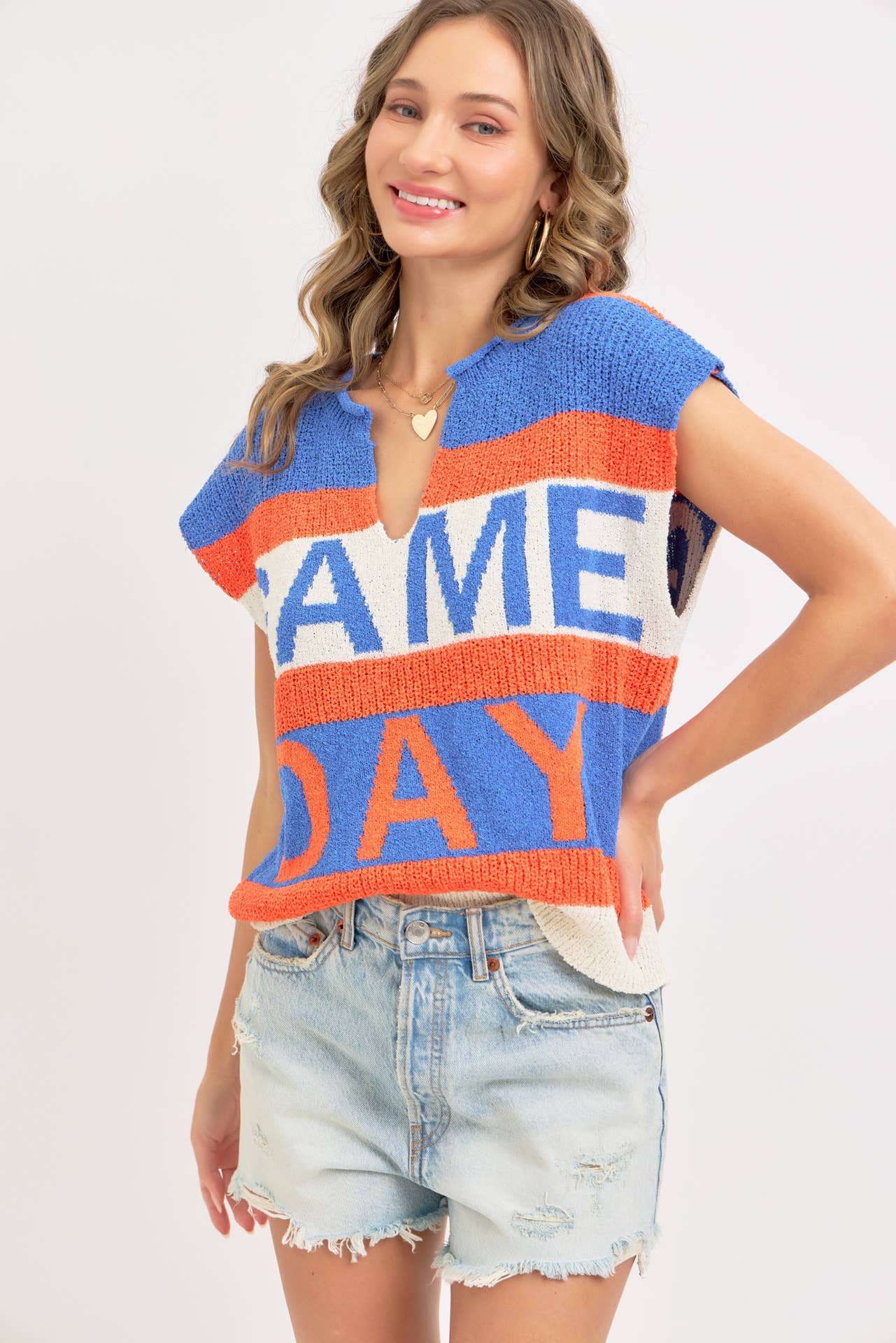 Sweet Lovely by Jen - Vendita all'ingrosso Top in maglia - Donna - GIORNO DELLA PARTITA PERFETTO PER MOSTRARE IL TUO SPIRITO DI SQUADRA CON STILE19