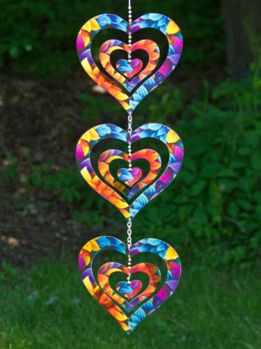 Triple Floral Heart Ornament for wholesale by Ancient Graffiti