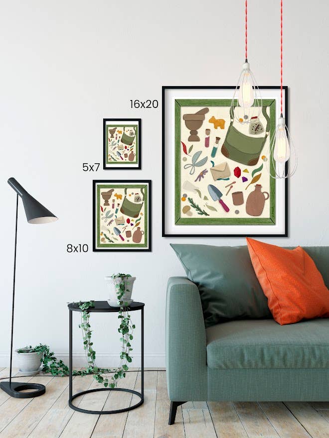 Fandemonium Design - Wholesale Art Print - The Herbalist Art Print1