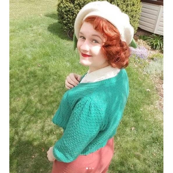 Mak – Engroshandel Cardigan - Dame – Mak 3/4-ærmet kort strikket cardigan med rund hals MK351467