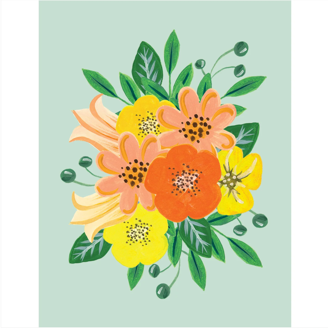 Paige & Willow - Wholesale Everyday Greeting Card - Yellow Flowers Card2