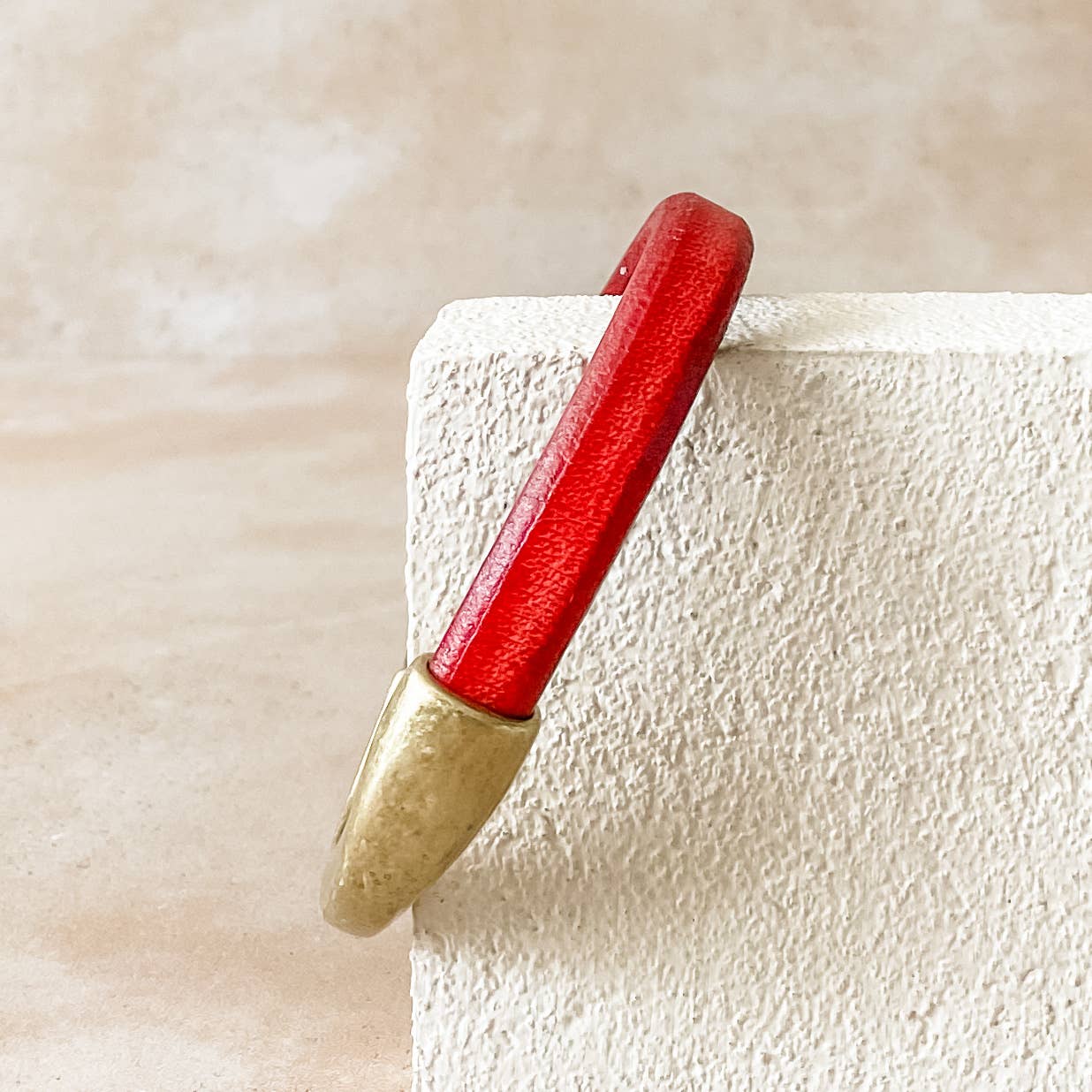 Diana Kauffman Designs - Vendita all'ingrosso Bracciale a polsino - Bracciale staccabile in pelle/Ottone anticato9