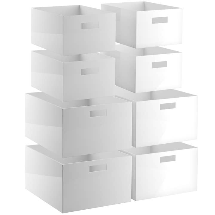 HOMEHAVEN - Wholesale Storage Bin - Acrylic Bin Large and Small, 4 of each.1