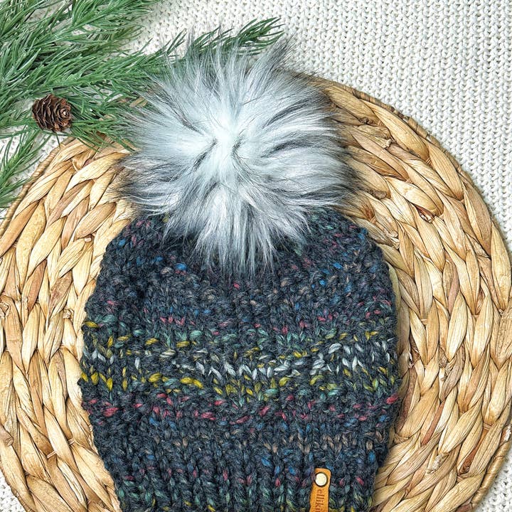 Ellikin Knits - Wholesale Beanie - Women's - Etta Knit Beanie in Bedrock0