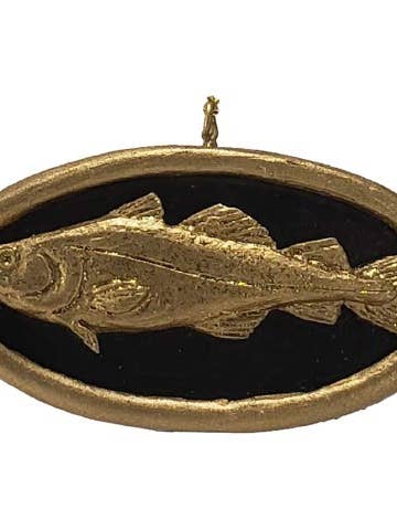 Gold Cod Fish Ornament for wholesale by Hestia Creations