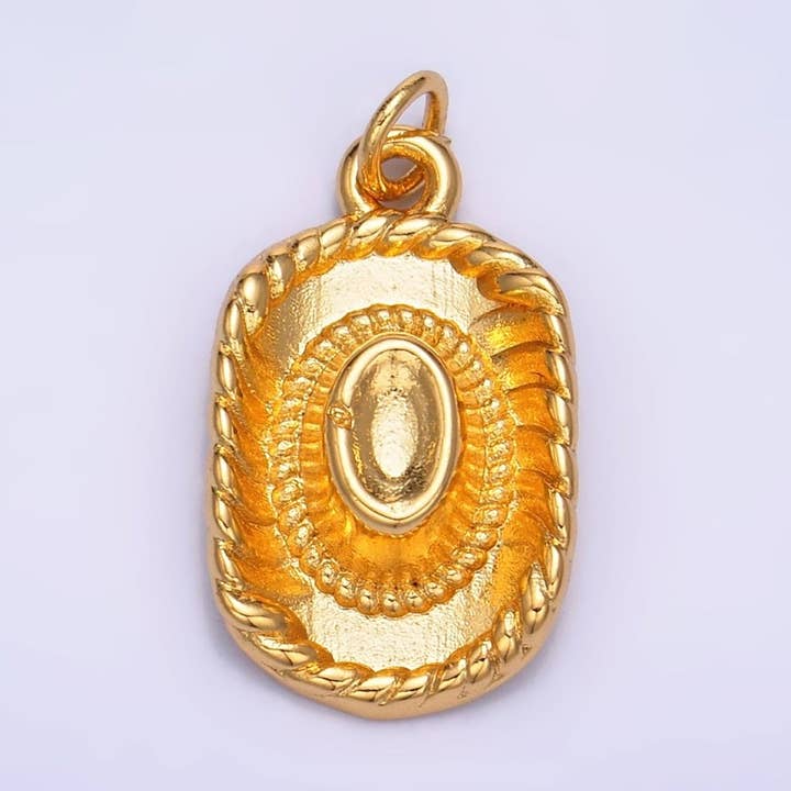 24K Gold Filled Multidimensional 3D Cowboy Hat Charm | W269 for wholesale by Aim Eternal