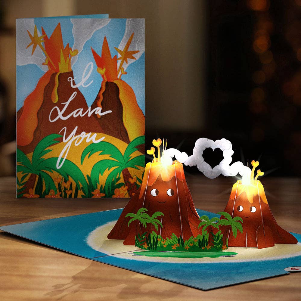 Lovepop Cards - Wholesale Love Card - I Lava You 5x7" Light-Up Pop-Up Card2