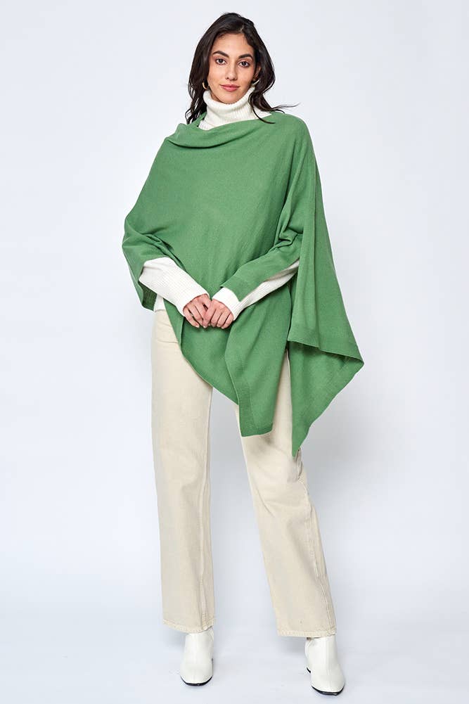 Hana - Wholesale Poncho - Women's - Solid Scarf Poncho18