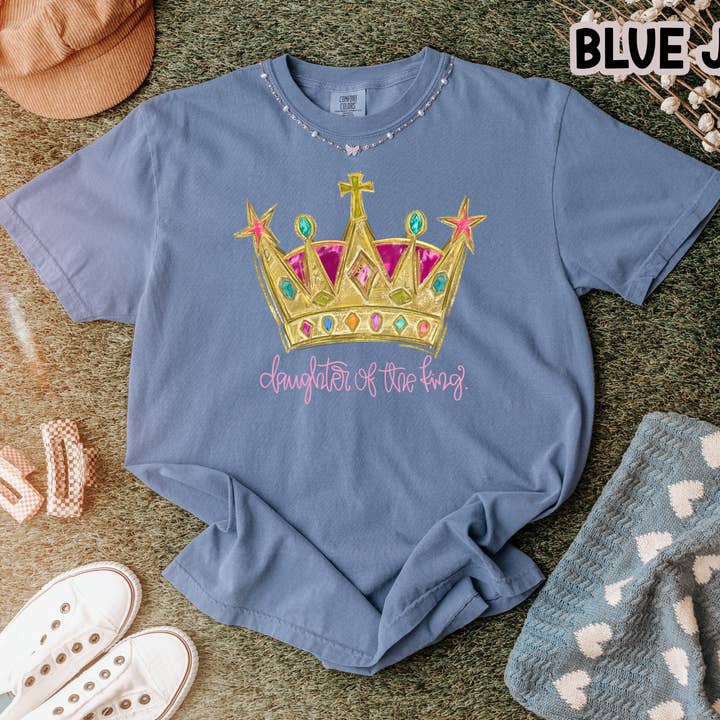 Daughter of the King Christian Graphic Tee for wholesale by Shop Praise Creations