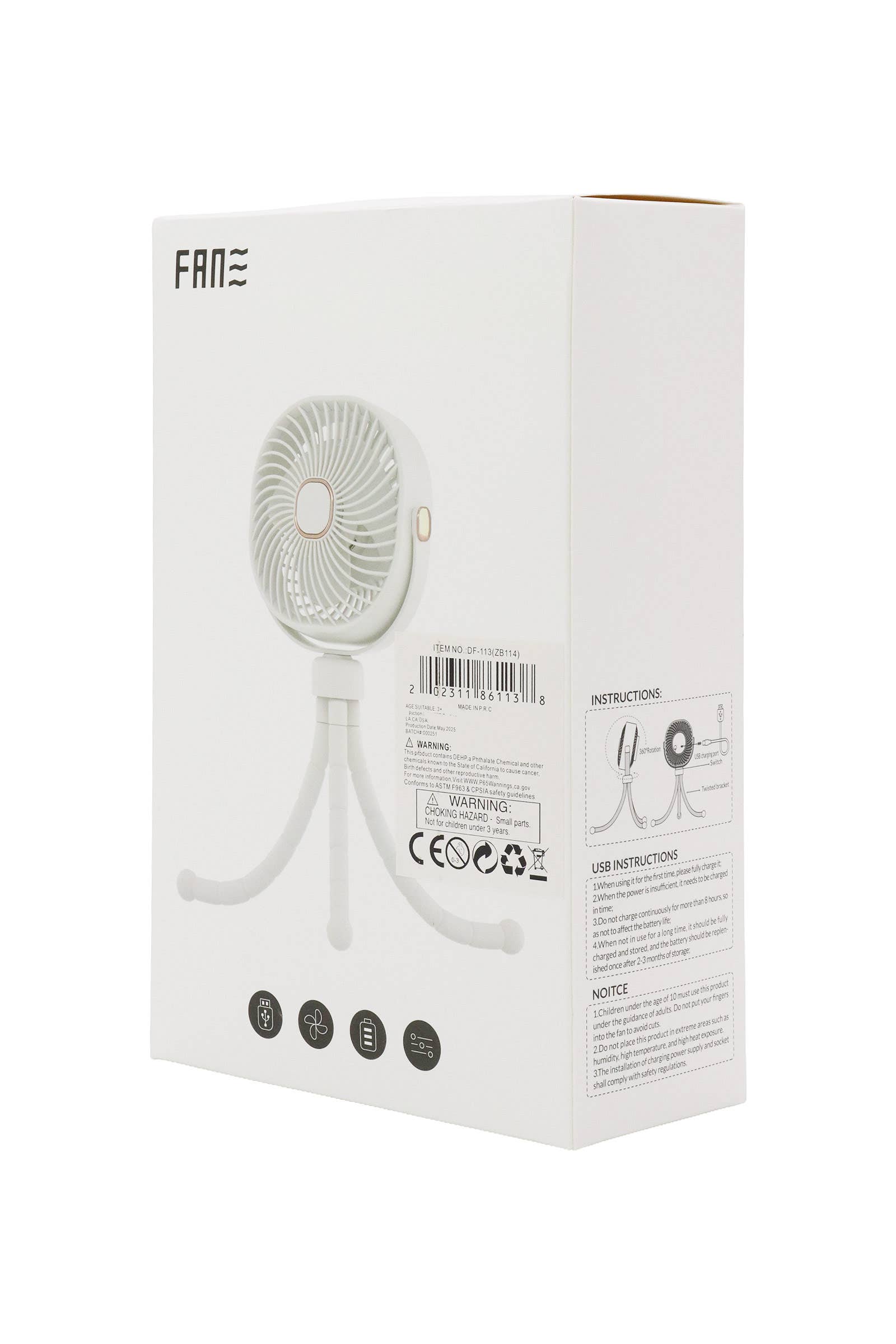 ASSORTED Matte Pastel Led Flexible Leg Electric Fan for wholesale on Faire7