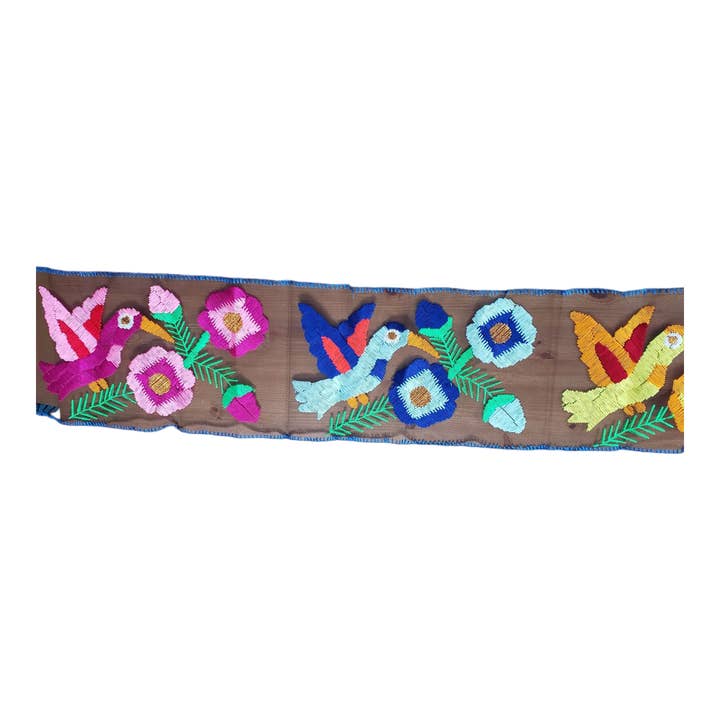 The Little Pueblo - Wholesale Table Runner - Embroidered Mexican Table Runner from Oaxaca
