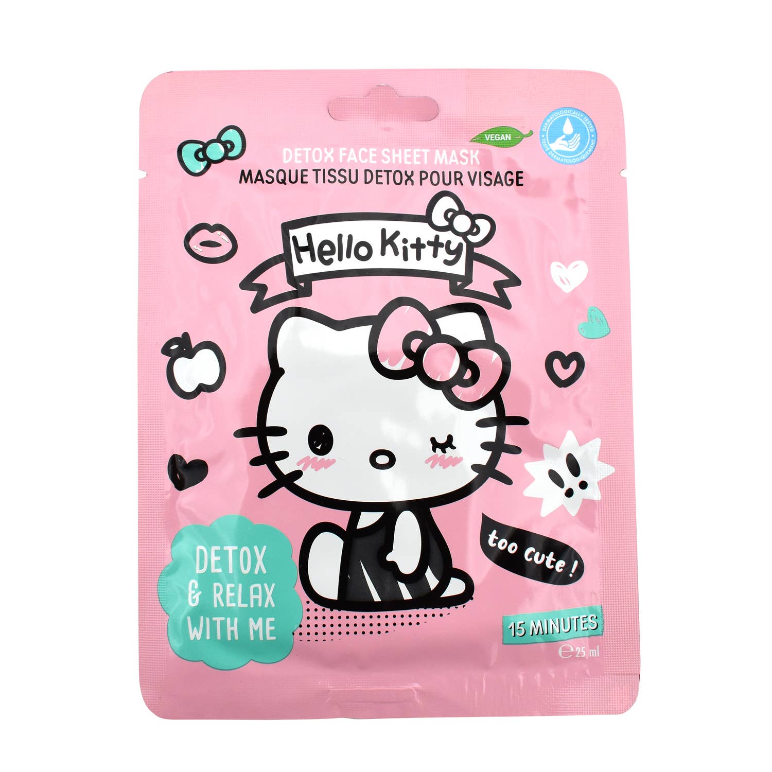 Takecare – Großhandel Nicht-medizinische Einwegmaske – Detox-Stoffmaske - Hello Kitty2