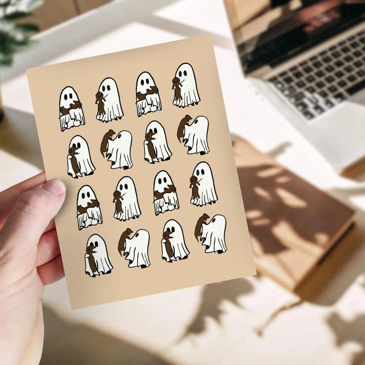 Olive Street Collective - Wholesale Art Print - Dachshund and Ghost Print5
