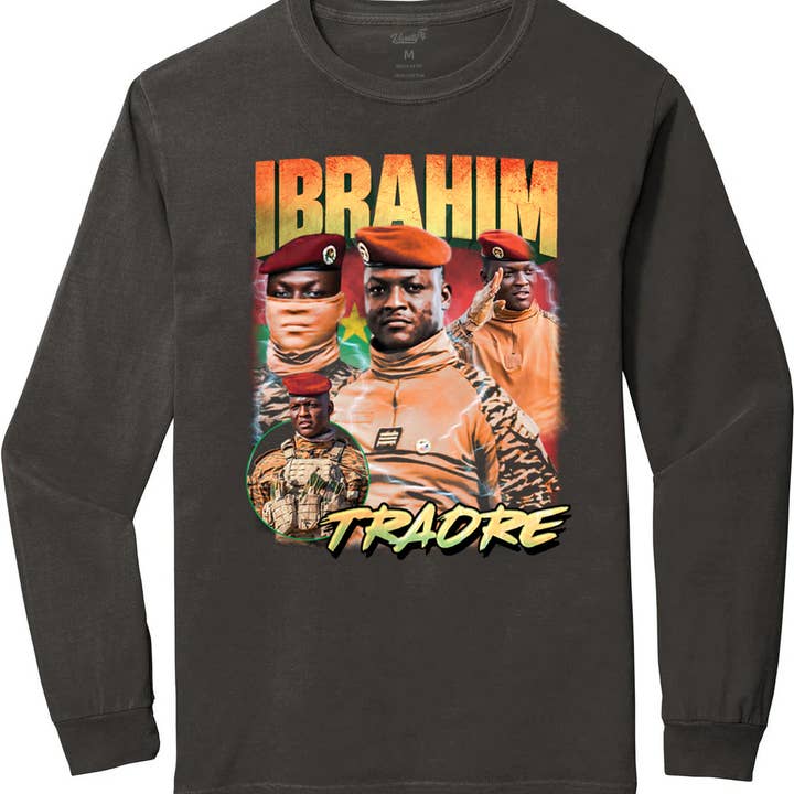 Ibrahim Traore Long Sleeve Tee for wholesale by Varsity54