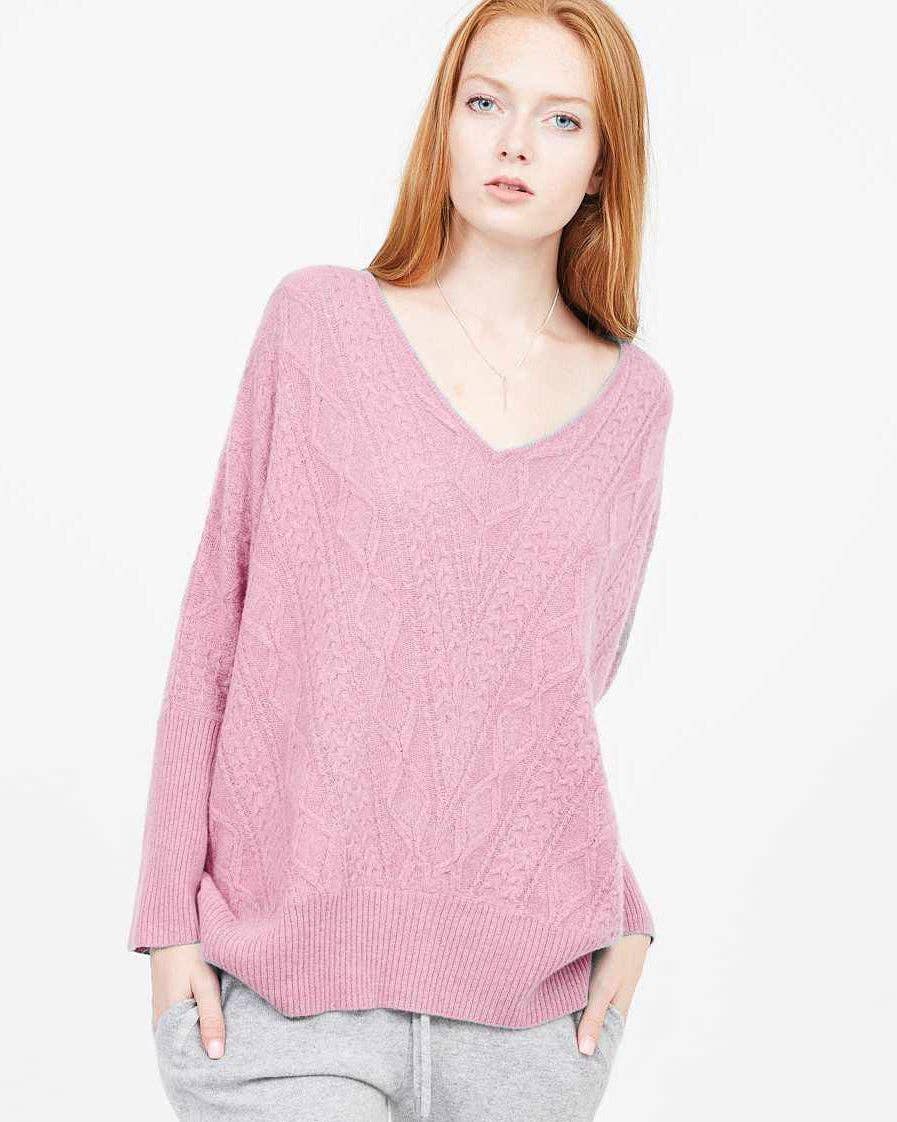 QUINN - Wholesale Knit Sweater - Women's - Cashmere Kendall Oversized Sweater23