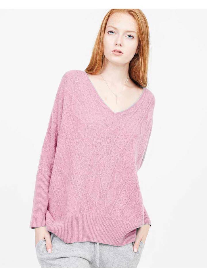 QUINN - Wholesale Knit Sweater - Women's - Cashmere Kendall Oversized Sweater23