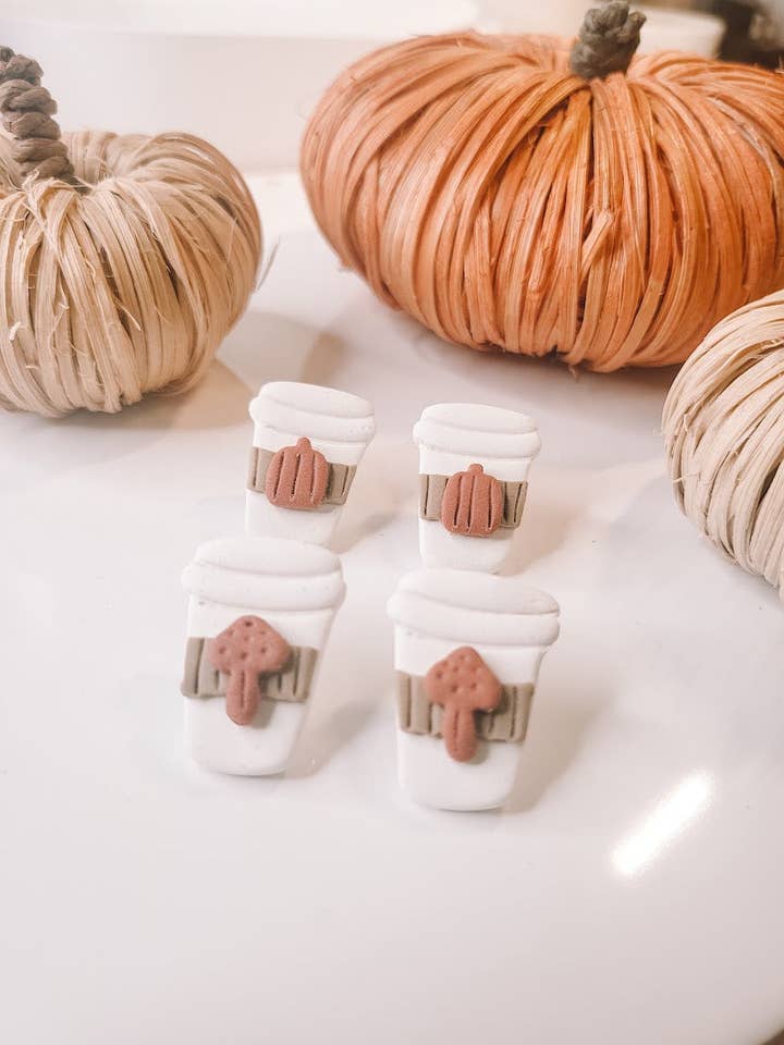 PSL Latte and Mushroom Coffee for wholesale by Monique Elise Designs