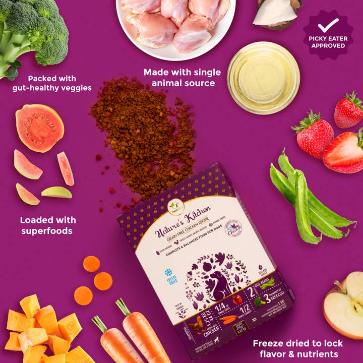 Pawfect Foods – wholesale Pet food – Dog – Pawfect Nature's Kitchen Freeze-Dried Chicken Recipe Dog Food | Complete & Balanced Meal | Lean Protein for Muscle & Weight Control | 100% Natural | Grain-Free | Supports Vitality3