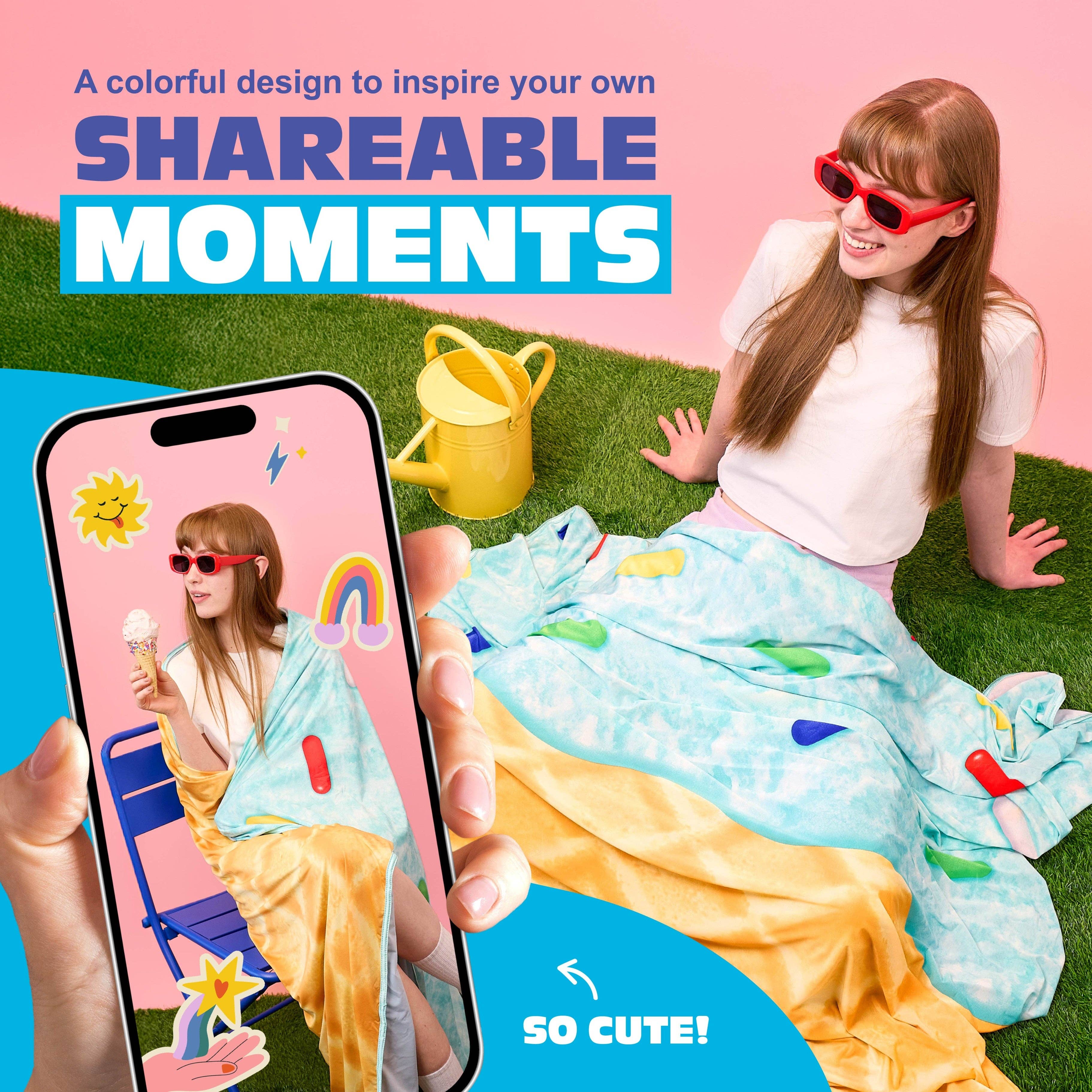 What Do You Meme - Wholesale Throw Blanket - Cozy Concepts Co. Ice Cream Cooling Blanket4