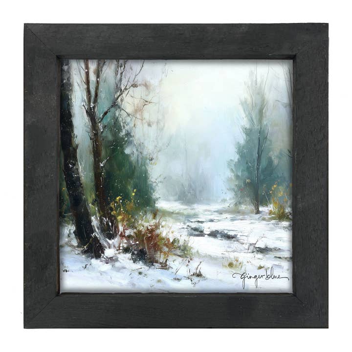 ginger blue - Wholesale Art Print - Snowy Forest