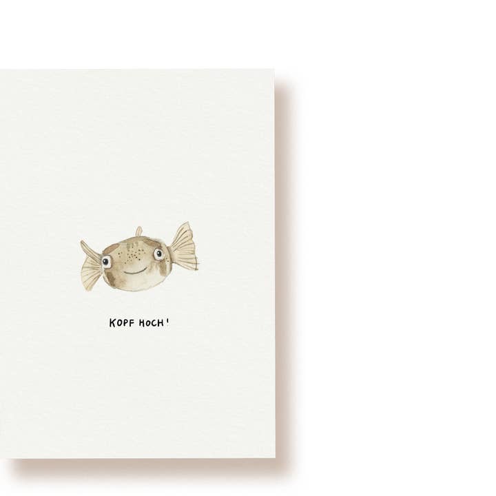 Su con la vita! Pesce palla | Cartolina per la vendita all'ingrosso da parte di tucán y limón