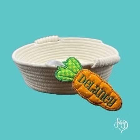 Carrot - Custom Embroidered - Bag Tag for wholesale by AMD Embroidery KC