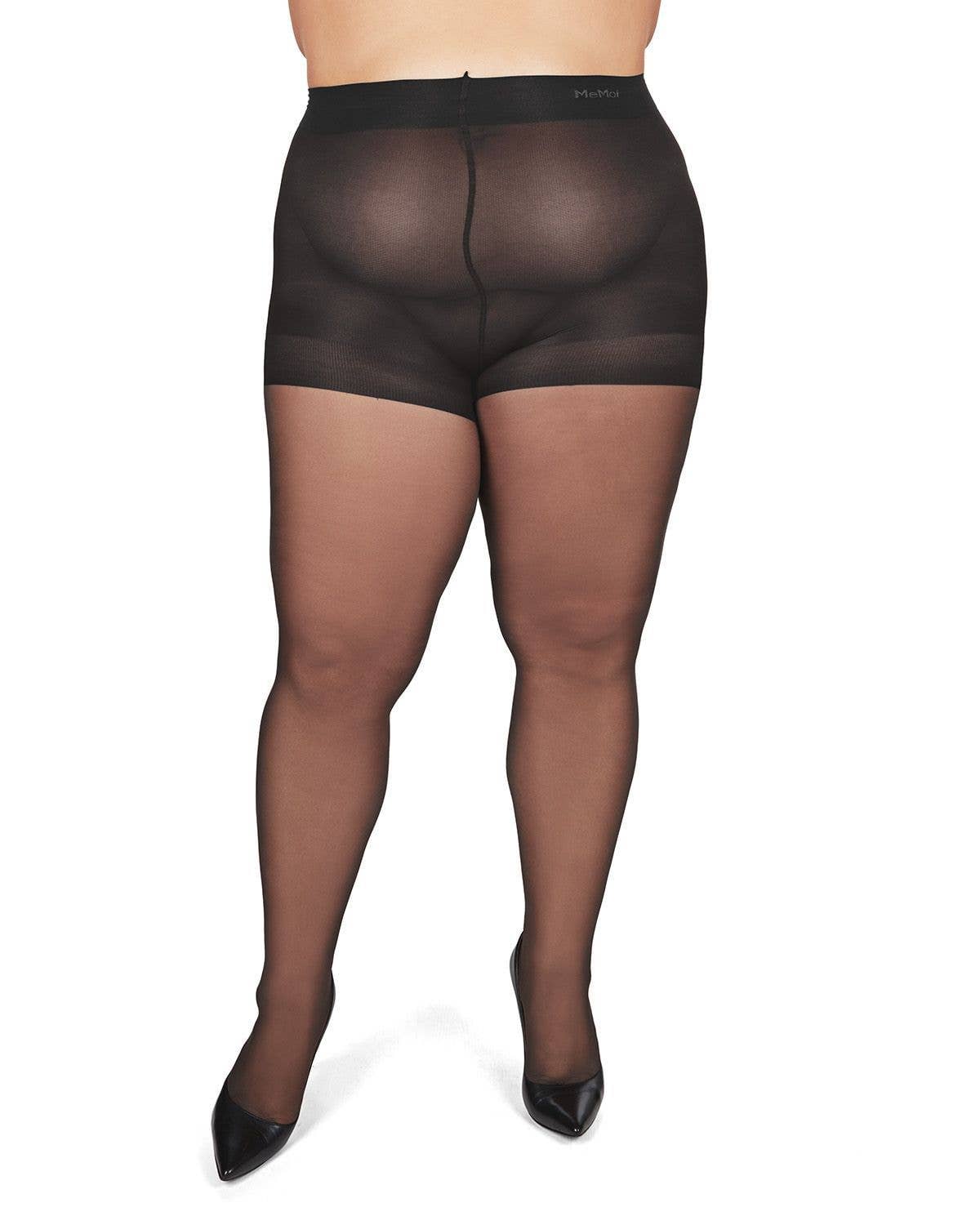 Infinity Classics International Inc. - Vente Collants fins – femme - MeMoi Collants grande taille avec contrôle transparent tout au long de la journée4