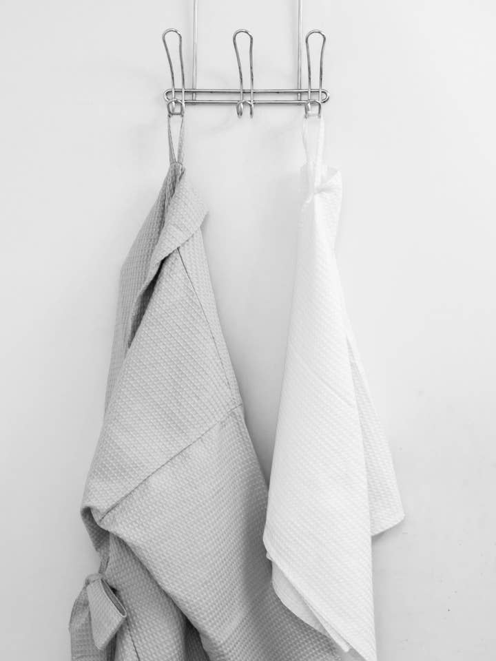 Portland Apron Company – wholesale Robe – Unisex – Organic Cotton Waffle Bathrobe7