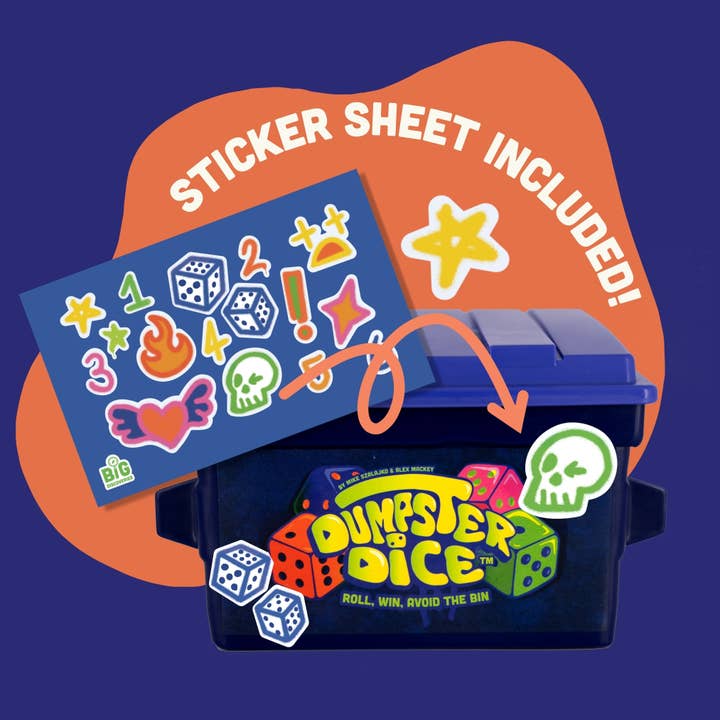 Big Discoveries / Sun Co. - Wholesale Dice - Dumpster Dice - Fast-Paced Family Dice Game 2-4 Players4