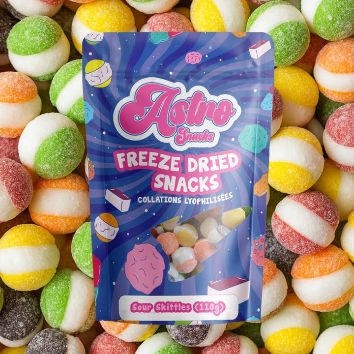 Freeze Dried Fruit Crunchers (Sour) for wholesale by Astro Snacks