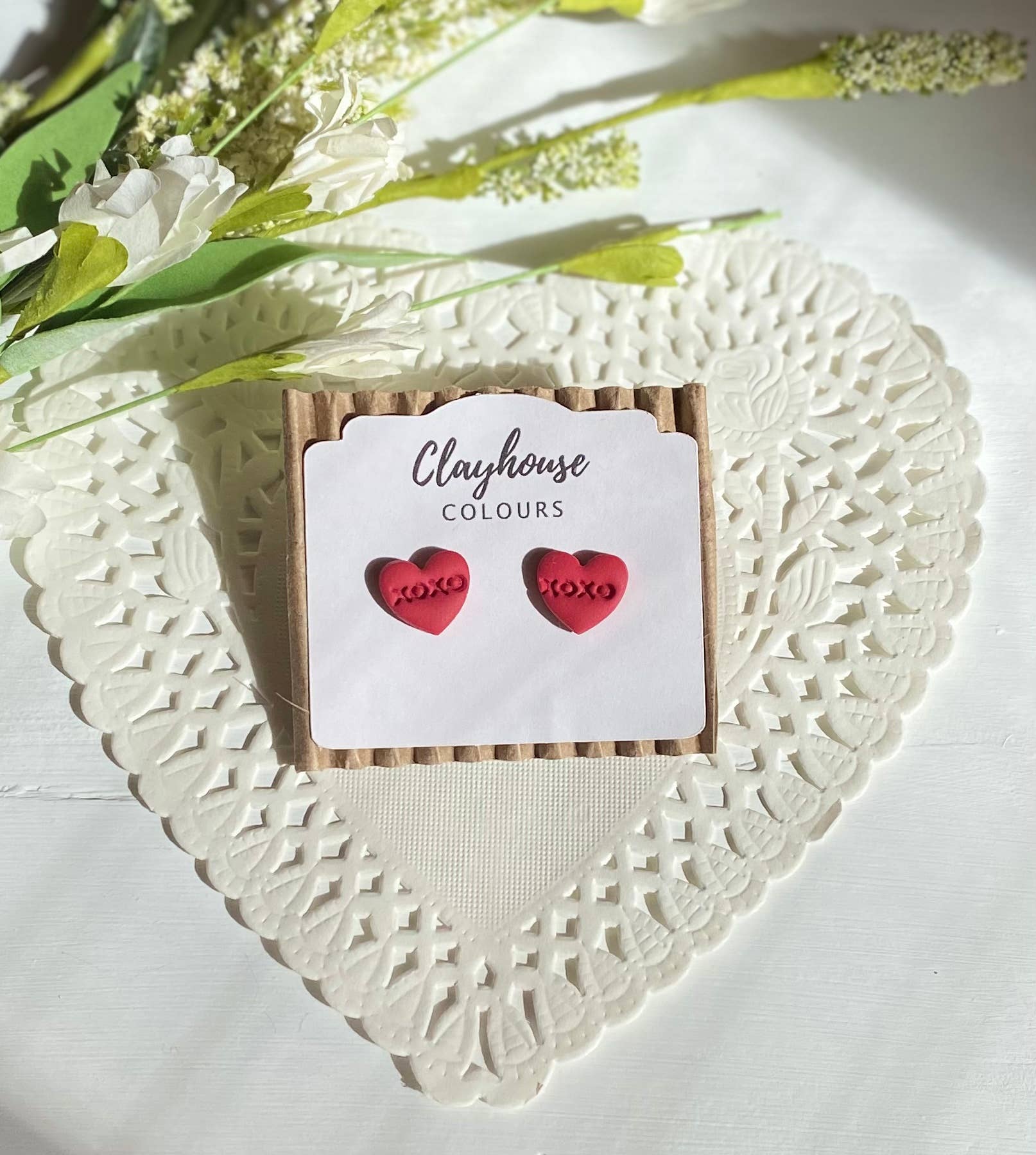 Clayhouse Colours - Wholesale Stud/Post Earrings - XOXO Clay Studs1