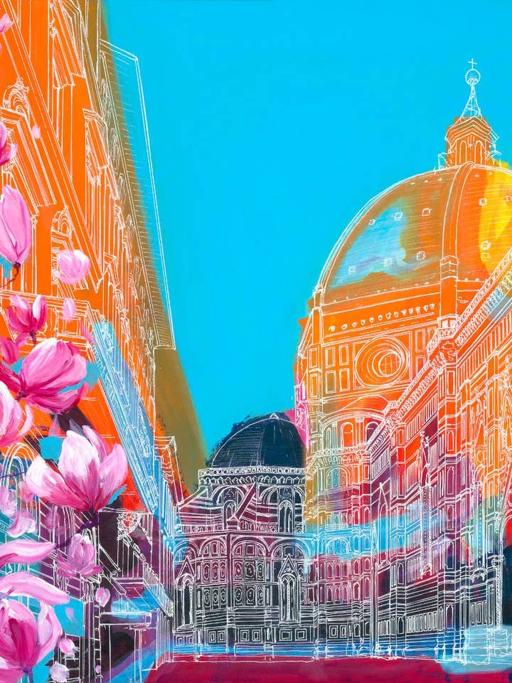 Puesta de sol sobre Florencia para venta al por mayor de Malti B Lee